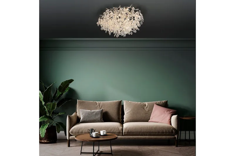 Ricicle Paul Neuhaus Taklampa - Chrome - Belysning - Lampor & belysning inomhus - Taklampa & takbelysning - Kristallkrona & takkrona