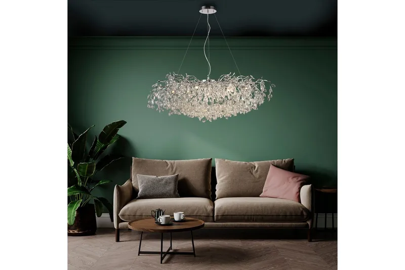 Ricicle Paul Neuhaus Krona - Chrome - Belysning - Lampor & belysning inomhus - Taklampa & takbelysning - Kristallkrona & takkrona