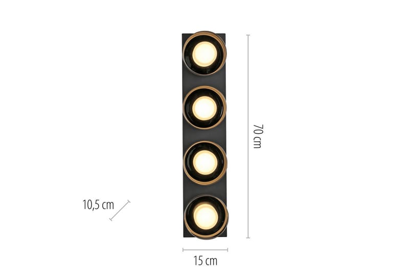 Rika Paul Neuhaus Taklampa - Black - Belysning - Lampor & belysning inomhus - Taklampa & takbelysning - Takplafond