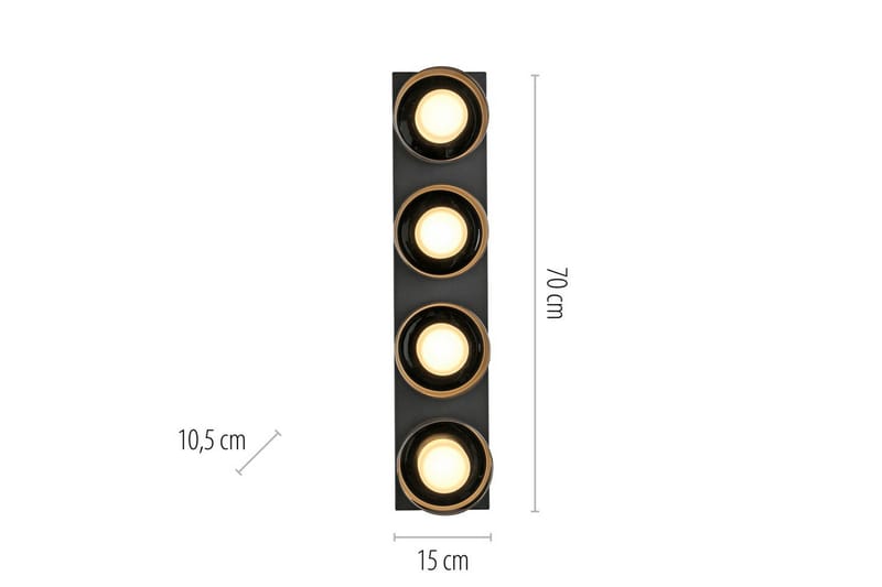 Rika Paul Neuhaus Taklampa - Black - Belysning - Lampor & belysning inomhus - Taklampa & takbelysning - Takplafond