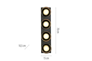 Rika Paul Neuhaus Taklampa - Black - Belysning - Lampor & belysning inomhus - Taklampa & takbelysning - Takplafond