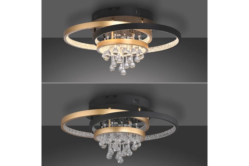 Rotazo Paul Neuhaus Taklampa - Black||Brass - Belysning - Lampor & belysning inomhus - Taklampa & takbelysning - Takplafond