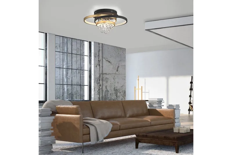 Rotazo Paul Neuhaus Taklampa - Black||Brass - Belysning - Lampor & belysning inomhus - Taklampa & takbelysning - Takplafond