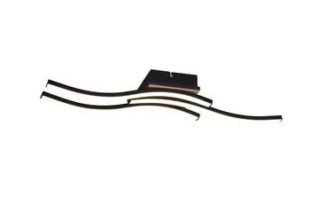 Route LED Taklampa 3L mattsvart/ trä - Matt svart/Trä - Belysning - Lampor & belysning inomhus - Taklampa & takbelysning - Takplafond