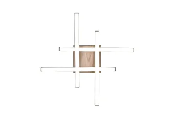 Route LED Taklampa 4L mattsvart/ trä - Matt svart/Trä - Belysning - Lampor & belysning inomhus - Taklampa & takbelysning - Takplafond