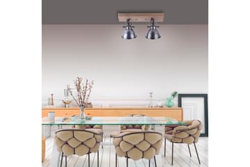 SAMIA vägg- o taklampa, järn 24x22 cm - Grå/Natur - Belysning - Lampor & belysning inomhus - Taklampa & takbelysning - Kökslampa & taklampa kök