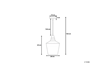 Santon Taklampa 20 cm - Transparent - Belysning - Lampor & belysning inomhus - Taklampa & takbelysning - Kökslampa & taklampa kök