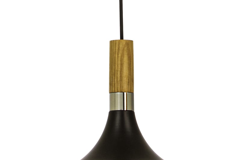 SENSE taklampa 45cm, svart/trä/krom - Aneta Lighting - Taklampa & takbelysning - Fönsterlampa - Hall lampa - Pendellampa & hänglampa - Kökslampa & taklampa kök - Taklampa vardagsrum - Fönsterlampa hängande - Taklampa sovrum