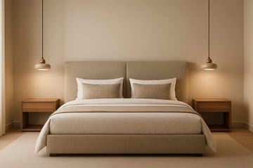 Serros Pendellampa - Beige Och Ek - Belysning - Lampor & belysning inomhus - Taklampa & takbelysning - Kristallkrona & takkrona