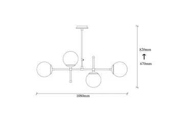 Sheen Taklampa - Svart/Vit - Belysning - Lampor & belysning inomhus - Taklampa & takbelysning