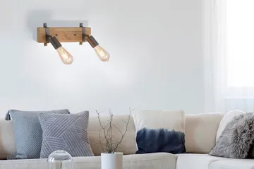 SLAT taklampa, natur trä 15 cm - Natur - Belysning - Lampor & belysning inomhus - Taklampa & takbelysning - Kökslampa & taklampa kök