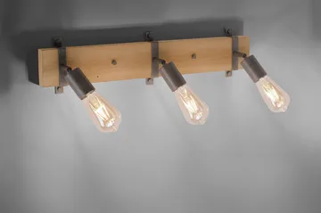 SLAT taklampa, natur trä 15 cm - Natur - Belysning - Lampor & belysning inomhus - Taklampa & takbelysning - Kökslampa & taklampa kök