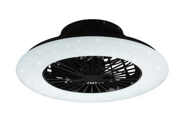 Stralsund LED tak/ vägg fläkt mattsvart starlight - Matt svart - Belysning - Lampor & belysning inomhus - Taklampa & takbelysning - Takplafond