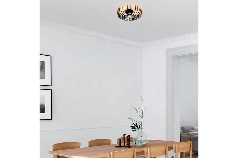 Taklampa Subbersta Svart - Diameter: 36 cm - Belysning - Lampor & belysning inomhus - Golvlampa