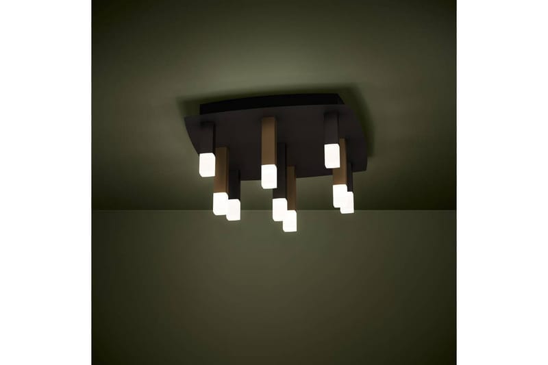 Takbelysning Eglo Estanterios Grå/Brun med 9 Lampor - Belysning - Lampor & belysning inomhus - Taklampa & takbelysning - Takplafond