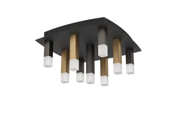 Takbelysning Eglo Estanterios Grå/Brun med 9 Lampor - Belysning - Lampor & belysning inomhus - Taklampa & takbelysning - Takplafond