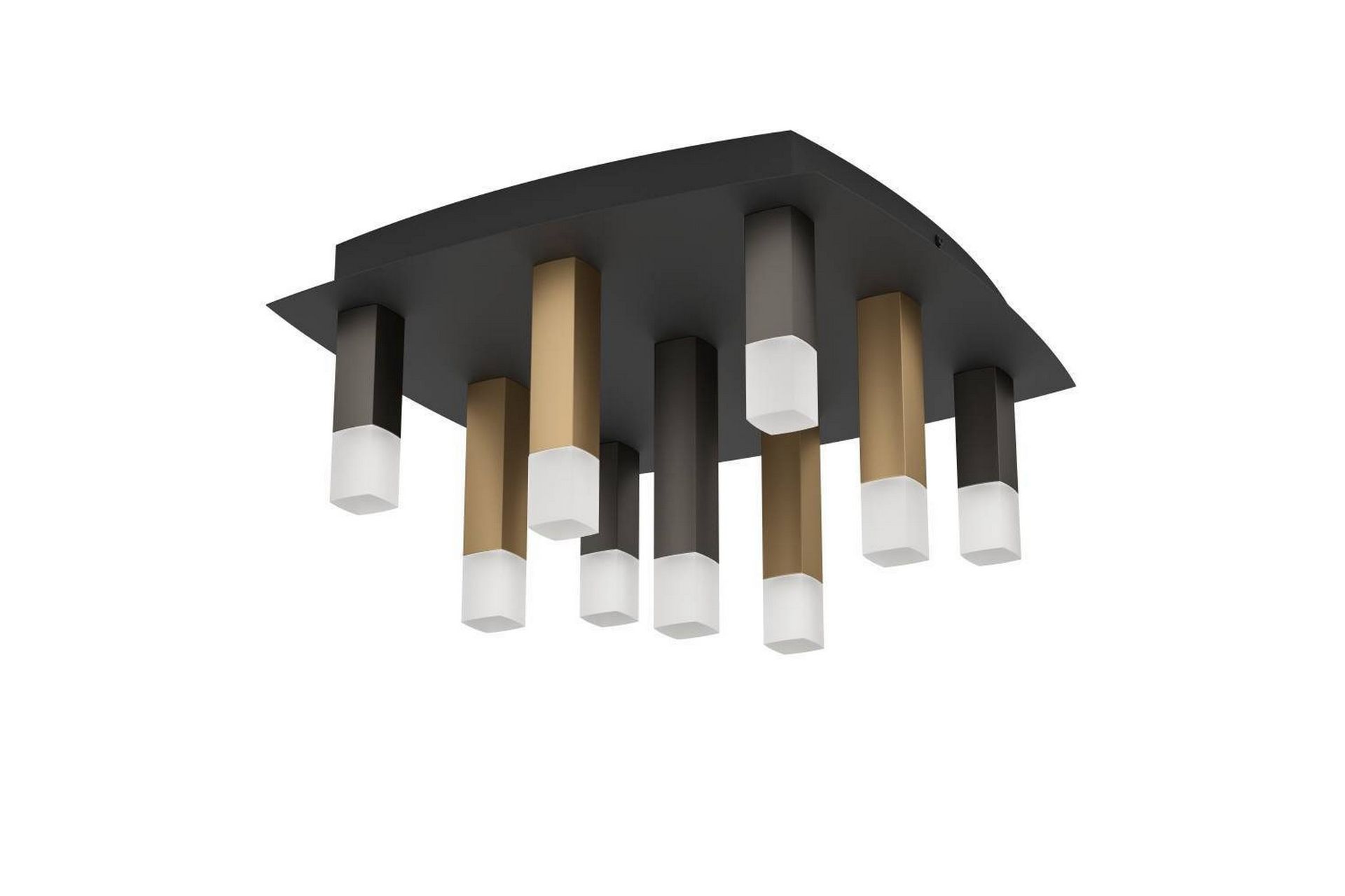 Takbelysning Eglo Estanterios Grå/Brun med 9 Lampor -