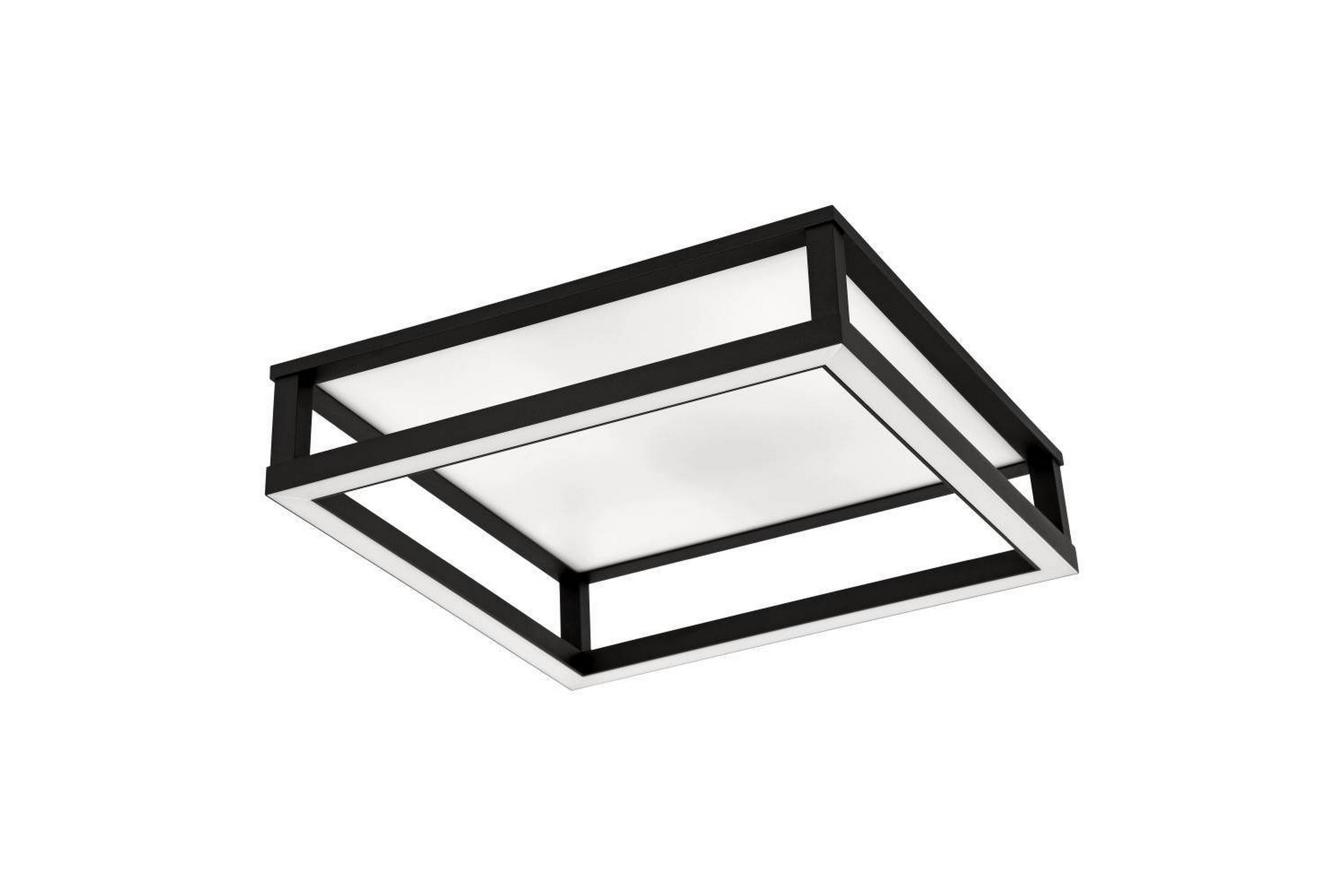 Takbelysning Eglo Macellara Svart/Vit 45x45 cm -