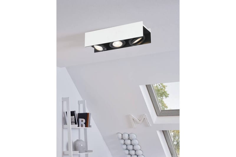 Takbelysning Eglo Vidago Vit/Svart 3 Lampor - 3 Lampor - Belysning - Lampor & belysning inomhus - Taklampa & takbelysning - Takplafond