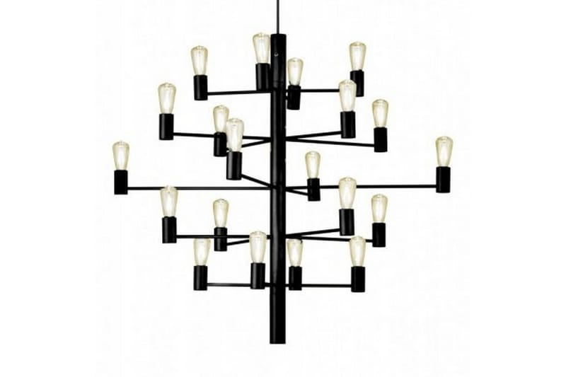 Takkrona Manola 70 cm Dimbar 20 Lampor Svart - Kristallkrona & takkrona - Hall lampa - Taklampa & takbelysning