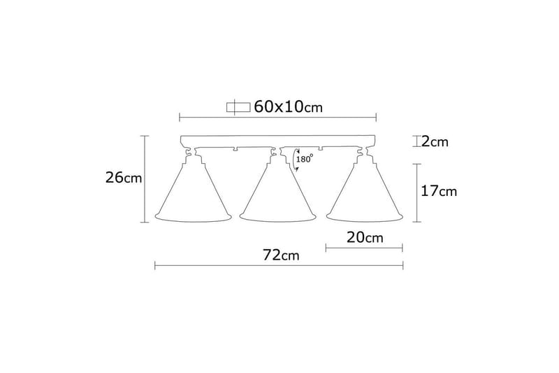 Taklampa Adrimx Svart - Svart - Belysning - Lampor & belysning inomhus - Taklampa & takbelysning - Kökslampa & taklampa kök