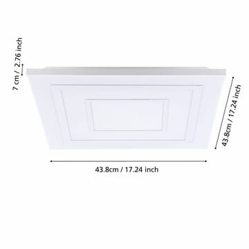 Taklampa Albarca - 438x438 mm - Belysning - Lampor & belysning inomhus - Taklampa & takbelysning - Takplafond