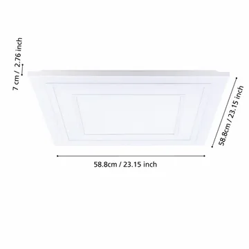 Taklampa Albarca - 588x588 mm - Belysning - Lampor & belysning inomhus - Taklampa & takbelysning - Takplafond