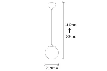 Taklampa Alion Single Svart / Vit - Svart/Vit - Belysning - Lampor & belysning inomhus - Taklampa & takbelysning - Kökslampa & taklampa kök