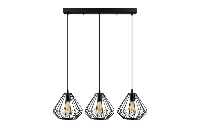 Taklampa Almasi Three Svart, Svart