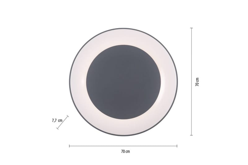 Taklampa Anika - Grå - Belysning - Lampor & belysning inomhus - Taklampa & takbelysning - Takplafond