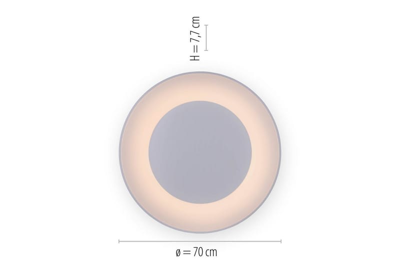 Taklampa Anika - Vit - Belysning - Lampor & belysning inomhus - Taklampa & takbelysning - Takplafond