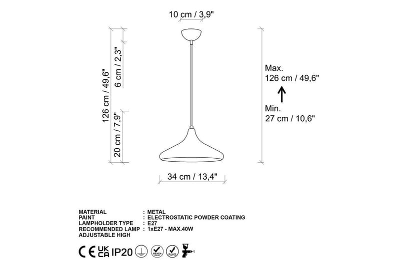 Taklampa Argentubay Rany - Guld - Belysning - Lampor & belysning inomhus - Taklampa & takbelysning - Kökslampa & taklampa kök