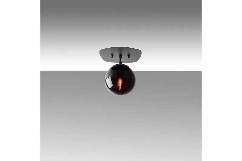 Taklampa Ariofield (20 x 25 x 25 cm) Svart, Svart