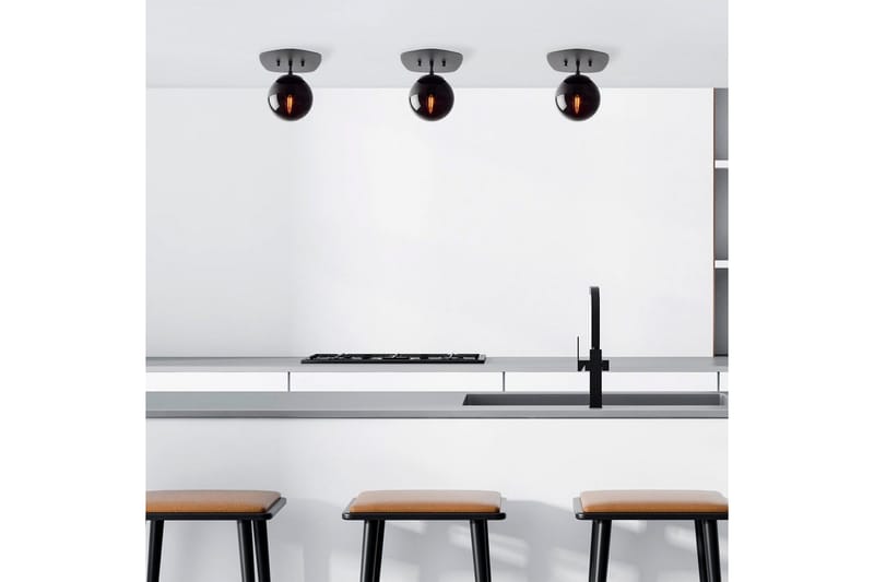 Taklampa Ariofield (20 x 25 x 25 cm) Svart - Svart - Belysning - Lampor & belysning inomhus - Taklampa & takbelysning - Takplafond