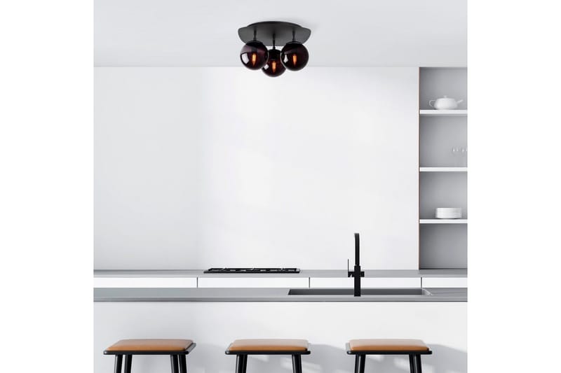 Taklampa Ariofield Triple Svart - Svart - Belysning - Lampor & belysning inomhus - Taklampa & takbelysning - Takplafond