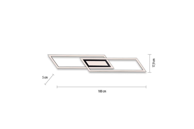 Taklampa Asmin - 17,9x5x100 cm - Belysning - Lampor & belysning inomhus - Taklampa & takbelysning - Takplafond