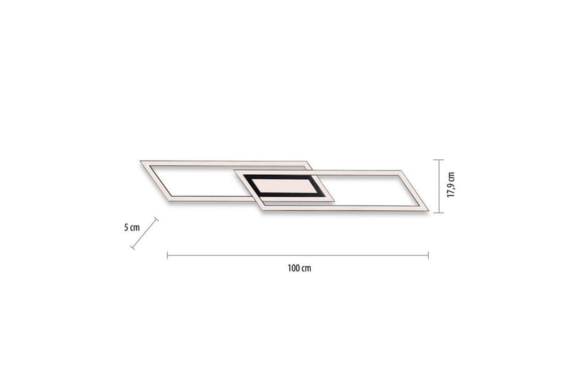 Taklampa Asmin - 17,9x5x100 cm - Belysning - Lampor & belysning inomhus - Taklampa & takbelysning - Takplafond