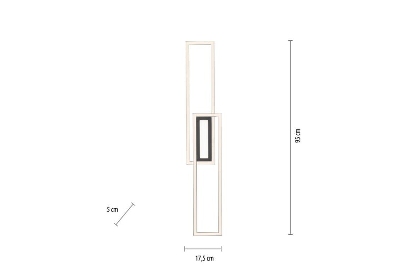 Taklampa Asmin - 17,9x5x95 cm - Belysning - Lampor & belysning inomhus - Taklampa & takbelysning - Takplafond