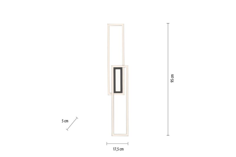 Taklampa Asmin - 17,9x5x95 cm - Belysning - Lampor & belysning inomhus - Taklampa & takbelysning - Takplafond