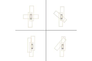 Taklampa Asmin - 69,4x6,8x98,9 cm - Belysning - Lampor & belysning inomhus - Taklampa & takbelysning - Takplafond