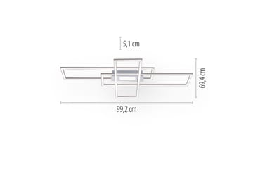 Taklampa Asmin - 69,4x6,8x98,9 cm - Belysning - Lampor & belysning inomhus - Taklampa & takbelysning - Takplafond