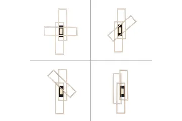 Taklampa Asmin - 69,4x6,8x99 cm - Belysning - Lampor & belysning inomhus - Taklampa & takbelysning - Takplafond
