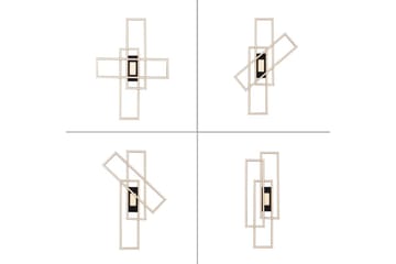 Taklampa Asmin - 69,4x6,8x99 cm - Belysning - Lampor & belysning inomhus - Taklampa & takbelysning - Takplafond