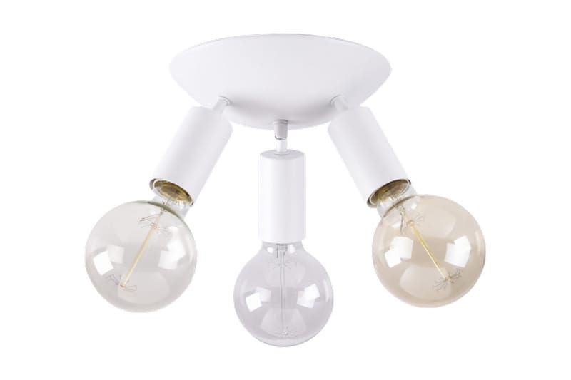 Taklampa Aten 20 cm Rund Dimbar 3 Lampor Vit - Hall lampa - Taklampa & takbelysning - Takplafond - Plafond