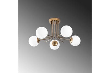 Taklampa Bhika Masafumie Fem Rany / Vit - Guld/Vit - Belysning - Lampor & belysning inomhus - Taklampa & takbelysning - Takplafond