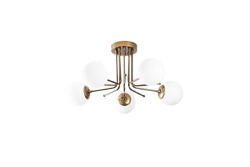 Taklampa Bhika Masafumie Fem Rany / Vit - Guld/Vit - Belysning - Lampor & belysning inomhus - Taklampa & takbelysning - Takplafond