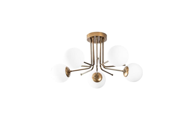 Taklampa Bhika Masafumie Fem Rany / Vit - Guld/Vit - Belysning - Lampor & belysning inomhus - Taklampa & takbelysning - Takplafond