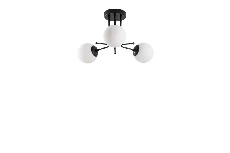 Taklampa Bhika Svart, Svart