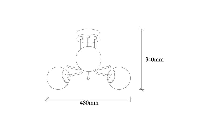 Taklampa Bhika Svart - Svart - Belysning - Lampor & belysning inomhus - Taklampa & takbelysning - Kökslampa & taklampa kök