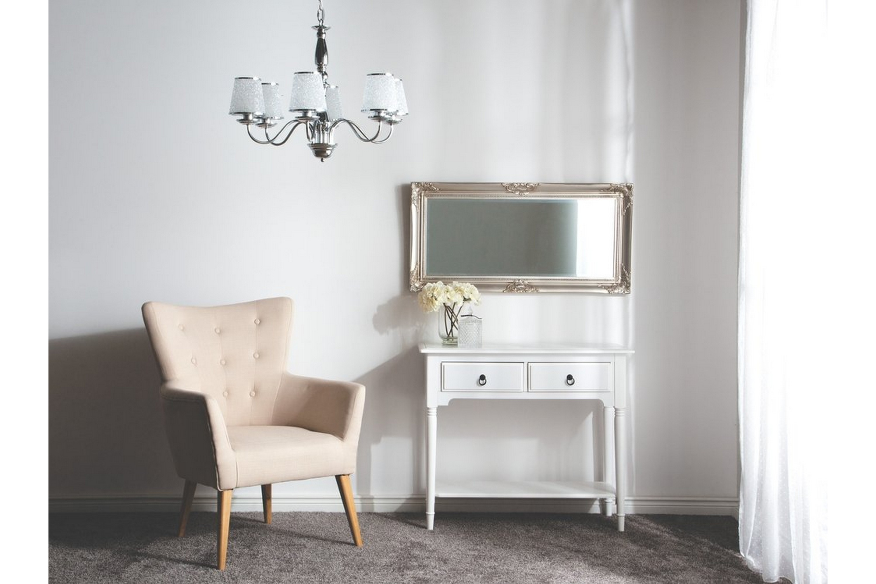 Taklampa Bradano 65 cm Silver